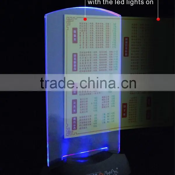Led Light Sign Card Holder for Bar photo-2