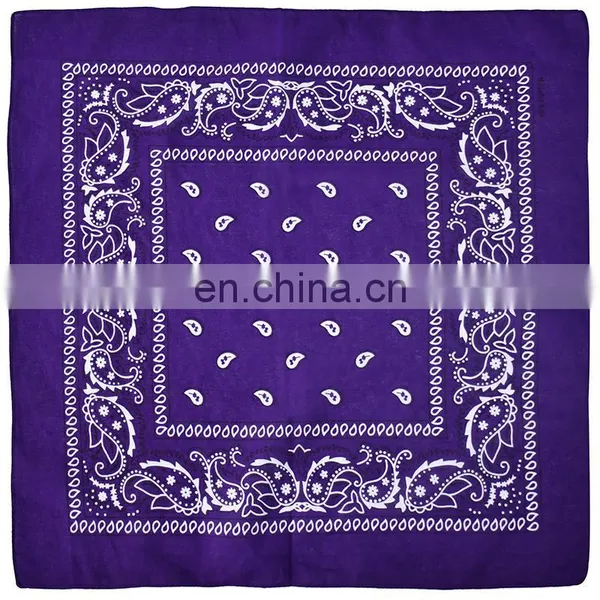 Outdoor Sports Men Cycling Camping Square Bandana Cheap Cotton Custom Headband Hand Kerchief Scarf Paisley Headband Printed photo-4