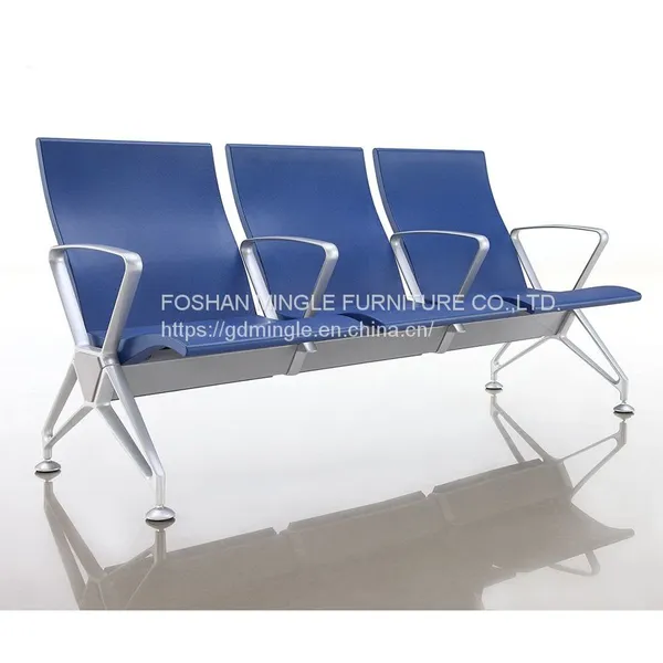 PU Foam Waiting Chair With USB Power Charger Airport Chair photo-4