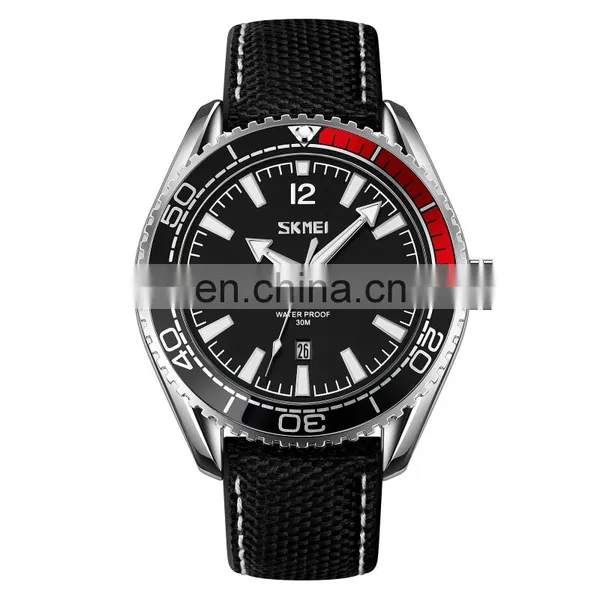 Custom Watch Skmei 9291 Luxury Business Brand Watch Wholesale Waterproof Leather Strap Quartz Watch Men Erkek Saat