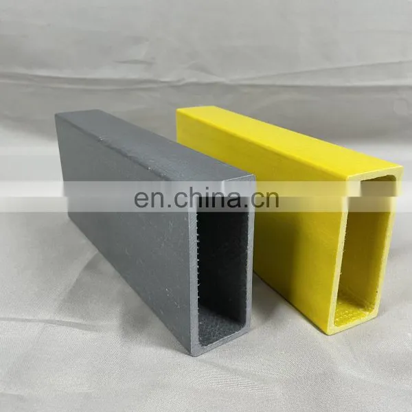 FRP/GRP Hollow Fiberglass Rod Tube Anti-aging Pultruded Rectangle Hollow Tube photo-2