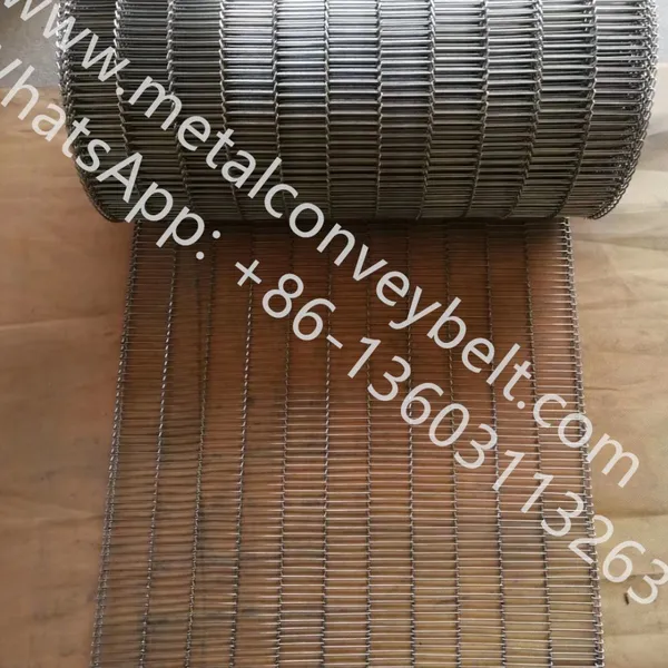 Flat Flex Driven Conveyor Metal Belt Conveyor Wire Belt For Cooling Cake photo-2