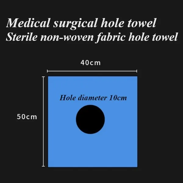 Medical sterile surgical hole towel Disposable surgical hole towel/non-woven hole towel/
