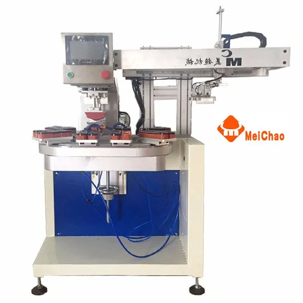 Meichao Single Color Eight Stations Automatic Rotary Pad Printing Machine photo-2