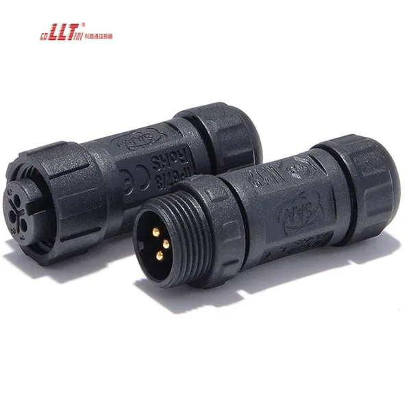 Mini Sensor 3pin M12 Thread Lock IP68 Waterproof Solder Wire Connector 4 5 6 7pin