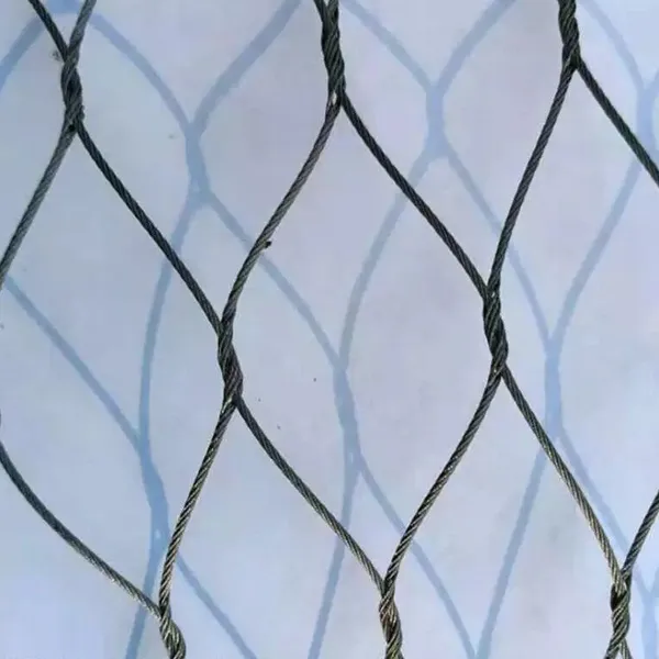 Flexible Stainless Steel Rope Mesh Safety Net Fence Netting Anti-Fall Netting for Zoo Cage Fence Balcony Stair photo-2
