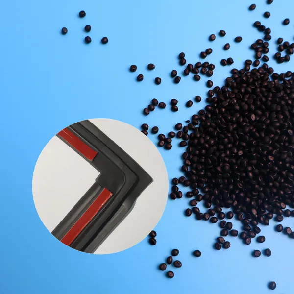TPE/TPV/TPS Granular Materials for Automotive Sealing Strip With Adhesive Sliding Material photo-5