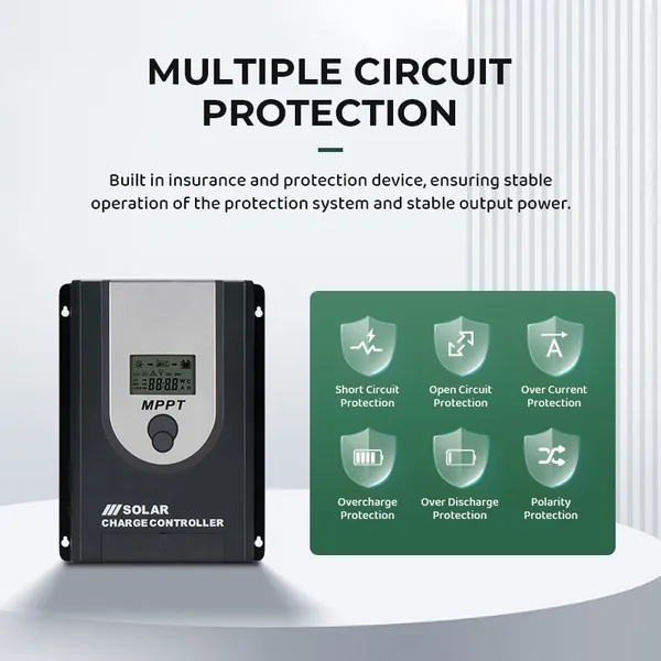 12/24V Auto Work Solar Controller for Inverter 40amp MPPT Solar Charge Controller photo-5