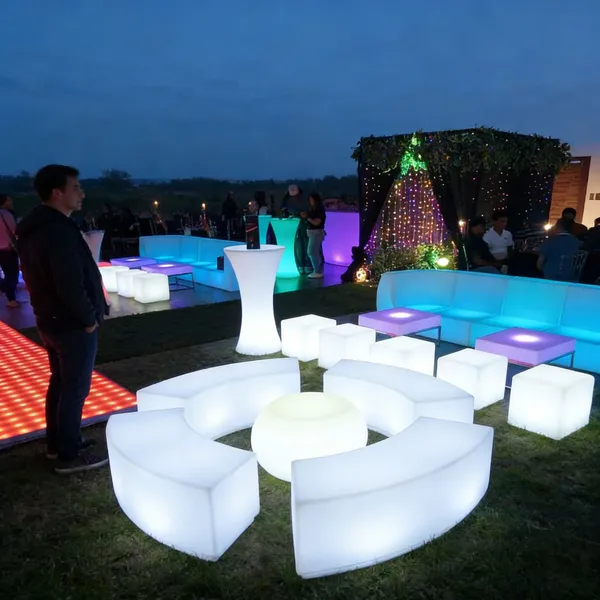 Glowing Illuminated Outdoor Garden Night Club Lounge Led Chairs Tables Furniture Sectional Sofas Set Lighting for Party Event photo-5