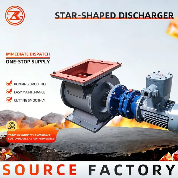 Factory Star Rotary Feeder Air Lock Sealing Valve For Cyclone Tower Dust Collector Ash Conveying System photo-3