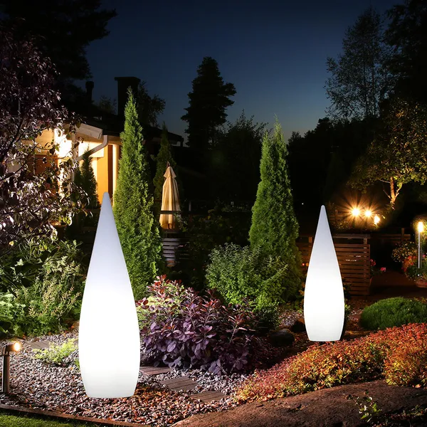 16 RGB Color LED Floor Lamp Modern Drip Shaped Decorative Lawn Lights for Outdoor Garden Dining Room Hotel Christmas Halloween photo-4