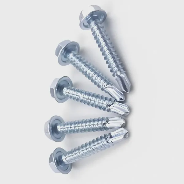 Self Drilling Screws for Steel Framing Hex Head Yellow Zinc Coated C1022A Carbon Steel photo-3