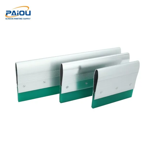 Aluminum and PU Screen Printing Squeegee With Long Handle Anti-Solvent Resistance