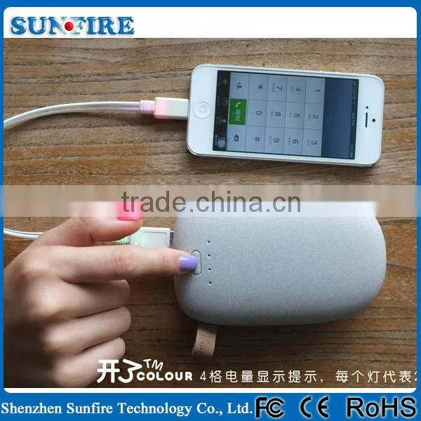 10400mAh Chic Cobblestone Dual USB Port Power Bank External Battery Pack for IPhone/iPad/Samsung/Mobile Devices photo-3