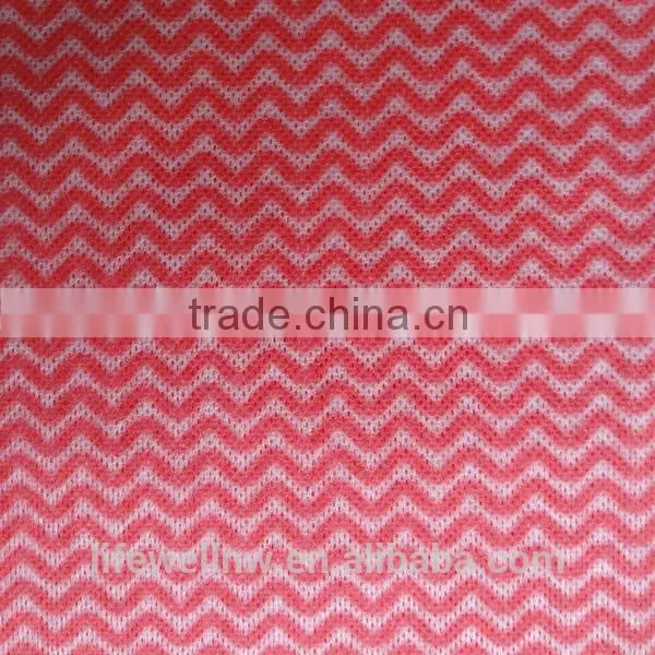 Color Printed Spunlace Cleaning Nonwoven Wipe