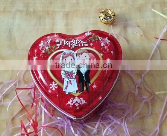 Heart-shape Tin Box,christmas Chocolate Tin Box,sweets Tin Box photo-3