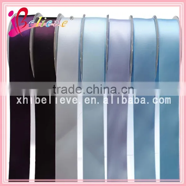 196 Solid Colors Available Satin Ribbon Wholesale 22mm Width Wedding Ribbon photo-2