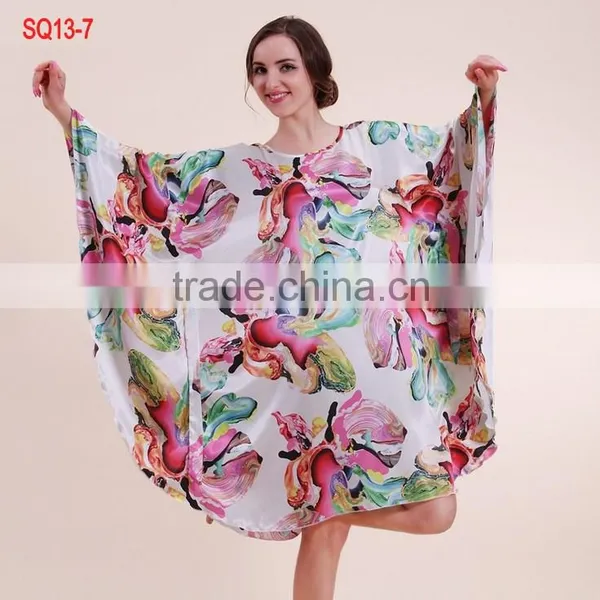 Large Size Women's Sleepwear Round Collar Loose Nightgown photo-6