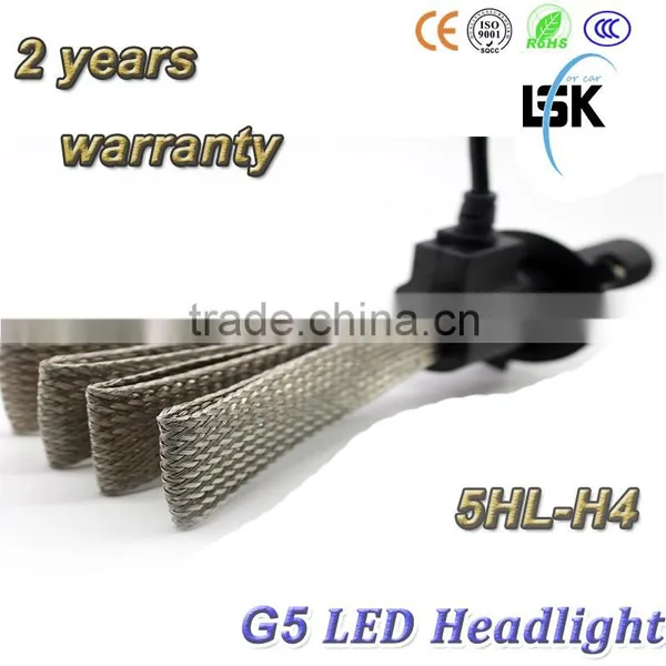G5 LED Headlight 20w hi / lo Beam Hot Sale Led h4 Lights Bulb 6000lm photo-2