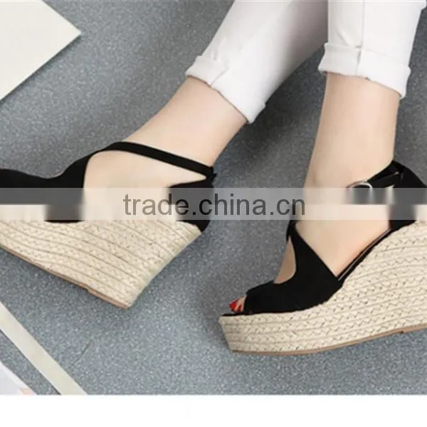 Shoes Factory China Wedge Shoes New Design Rubber Wedge Sandals photo-4