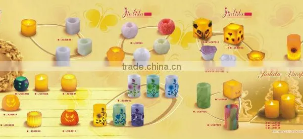 1.Dry Flower Pillar LED Candle photo-2