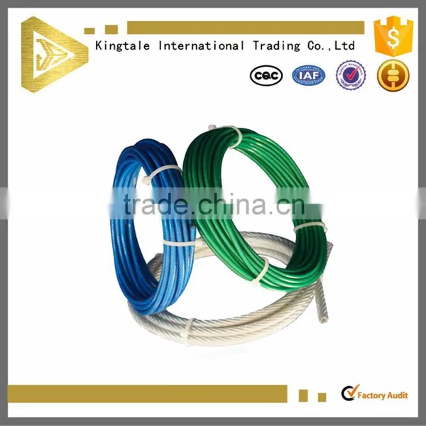 7x7 Blue Pvc Coated Galvanized Steel Cable photo-2