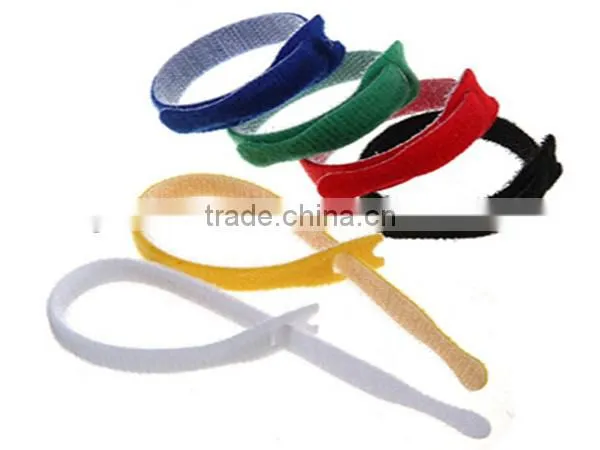 100% Nylon Colorful Hook and Loop Straps Computer Cable Ties photo-5