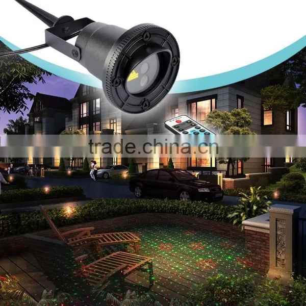Outdoor Laser Light 2 Patterns RG Lighting Xmas Garden Light Christmas Snow Light
