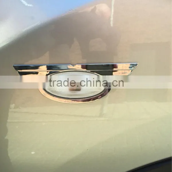 Free Shipping ABS Chrome Auto Accessories Side Light Lamp Cover For Infiniti ESQ 2010-2014 photo-4