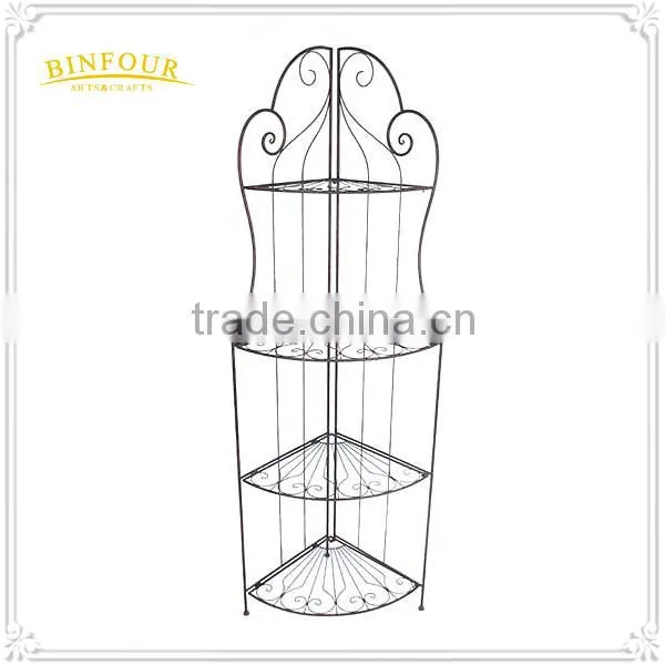 NEW Freestanding Painted Metal 3 Tire Shelf Display photo-4