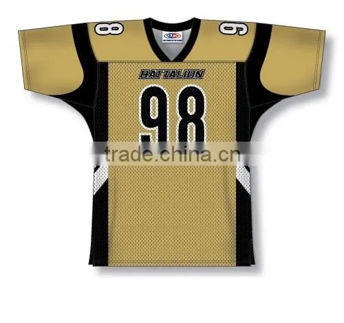 Polyester Spandex Custom Sublimated Battalions American Football Jersey/Shirt