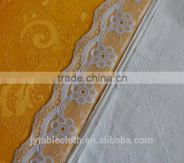 Hot Embossed and Printed Compound Non-woven Fabric PVC Tablecloth photo-6