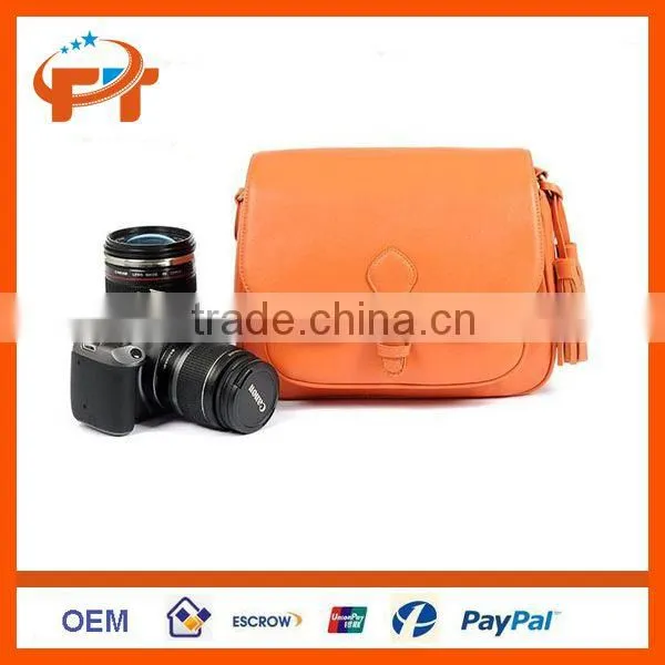 PU Leather DSLR SLR Camera Case Bag For Olympus photo-2