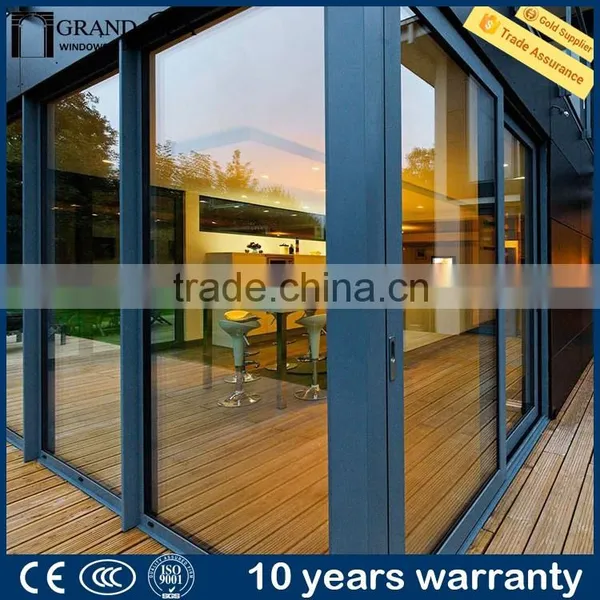 Thermal Break Aluminium Integrated Unbreakable Corner Window