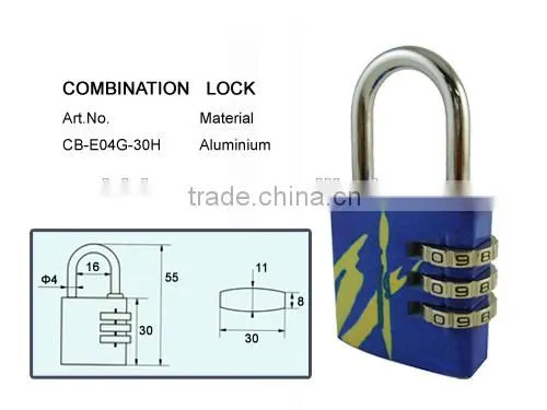 Aluminum Padlock Unity Lock Cute Combination Lock Xiaoboshi Lock photo-2