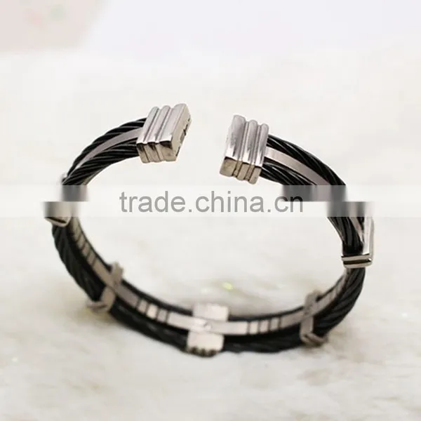 Fashion Stainless Steel Cuff Titanium Bracelet Bangles For Men Jewelry photo-3