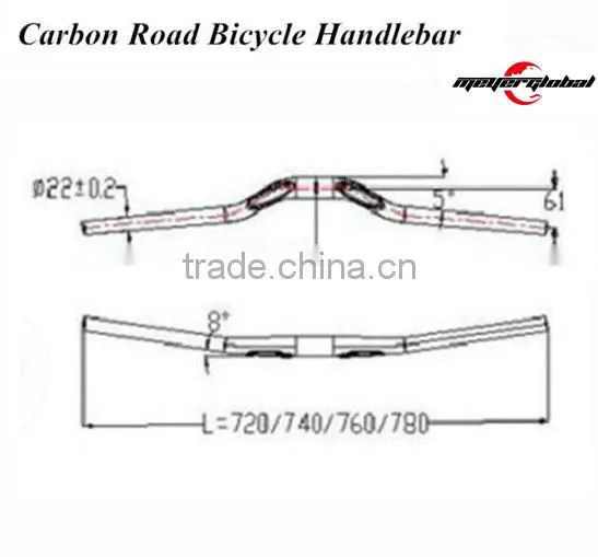 T700 Carbon Handlebar for Mountain Bike 3K/UD Carbon Handlebar Wholesale Mtb Handlebar Swallow-shape Handlebar photo-5