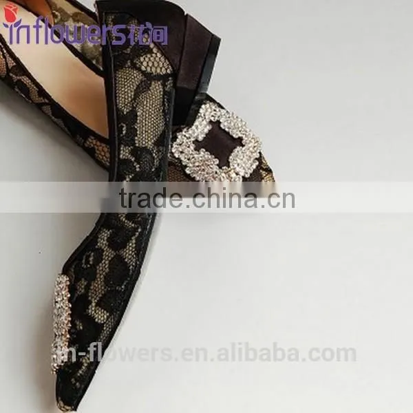 Customized Handmade Rhinestone Flat Shoes for Ladies photo-2