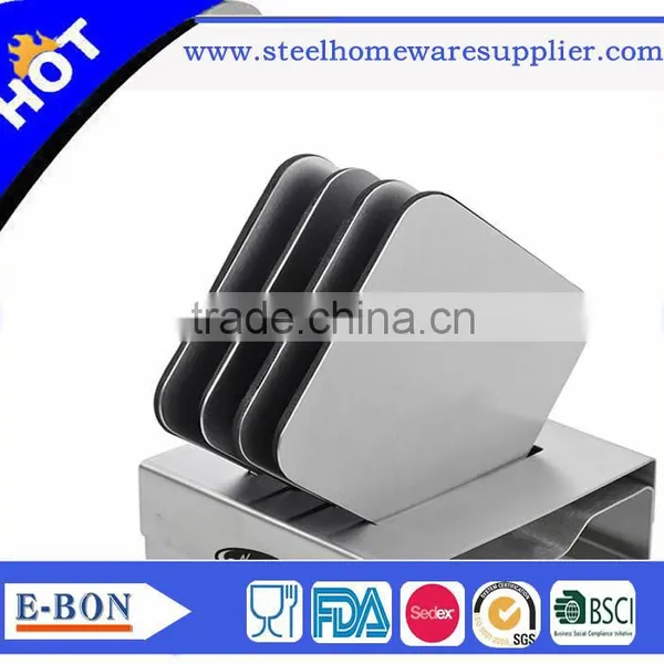 Hot Sale Square Shape Stainless Steel Cup Coaster Bar Tools Bar Set photo-2