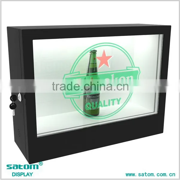 22 Inches Trapezoidal Indoor Transparent Lcd Display Showcase In Advertising Players Quality Choice photo-6