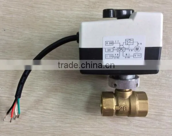 2 Way 220V Electric Motorized Flow Control Actuator Valve photo-3