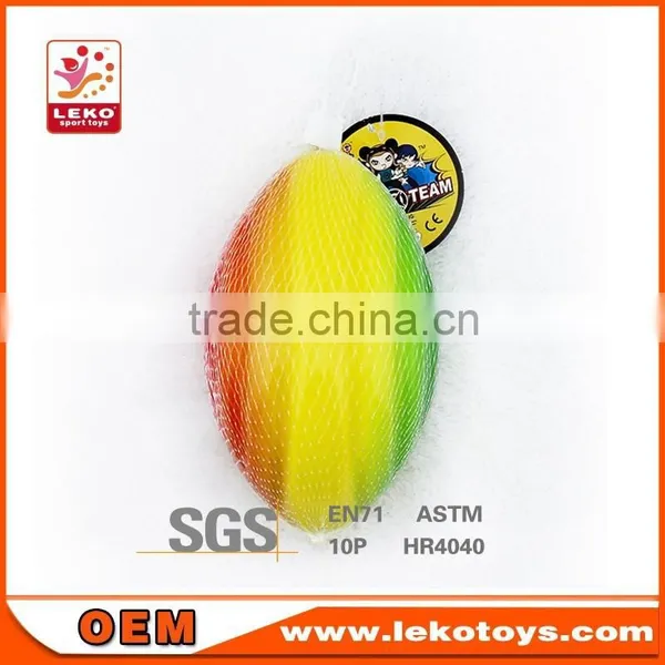 Rainbow Series PU Foam Rugby Ball for Lawn Sports photo-1