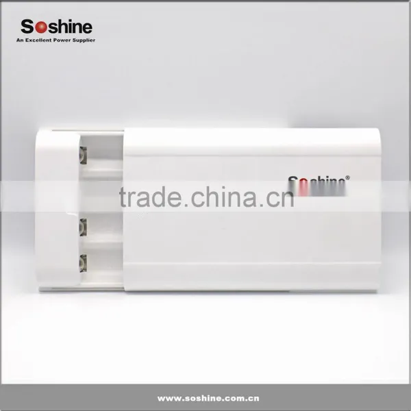 Newest Soshine E3 4 *18650 Battery Power Bank Box 4pcs 18650 Portable Power Bank Power Supply Charger photo-6