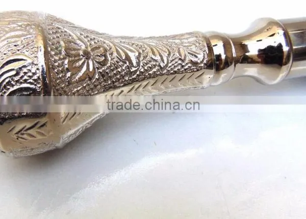 Stylish Brass Walking Stick/Beautiful Handle Waking Stick/Black Wood Walking Stick Wk1122 photo-3