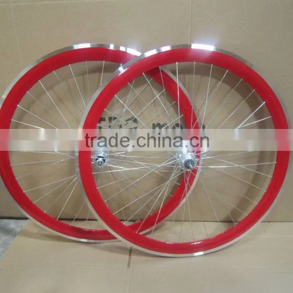 2016 Hot Selling Aluminum Alloy Wheel Set Fixed Gear Wheelset Filpflop Hub Cnc Wheelset China Wheelset Factory photo-4