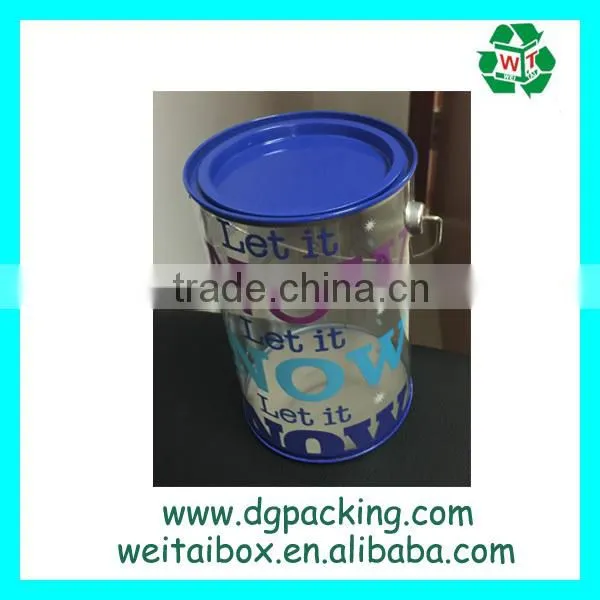 Plastic Clear PVC PP PET Cylinder Tube Packaging Box With Handle Quality Choice photo-2