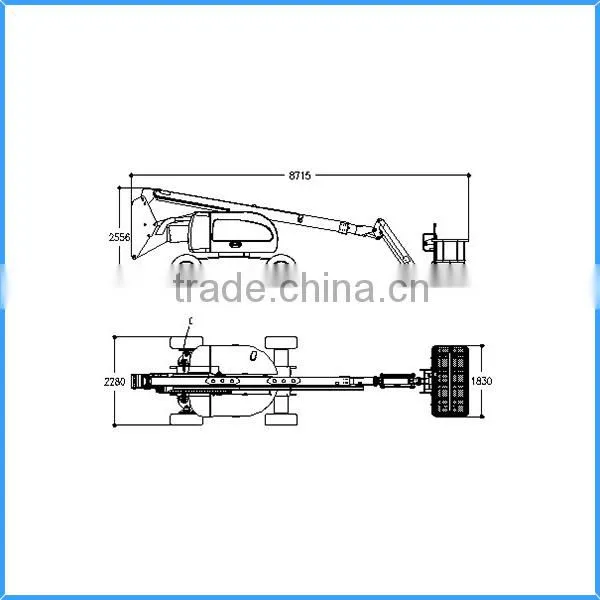 18M Hydraulic Articulating Aerial Platform, Professional Aerial Lift Platform, Cheap Hydraulic Aerial Platform photo-2