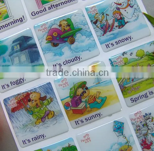 Spring in Warm 3d Pvc Epoxy Sticker,custom Epoxy Sticker,epoxy Resin Sticker photo-2