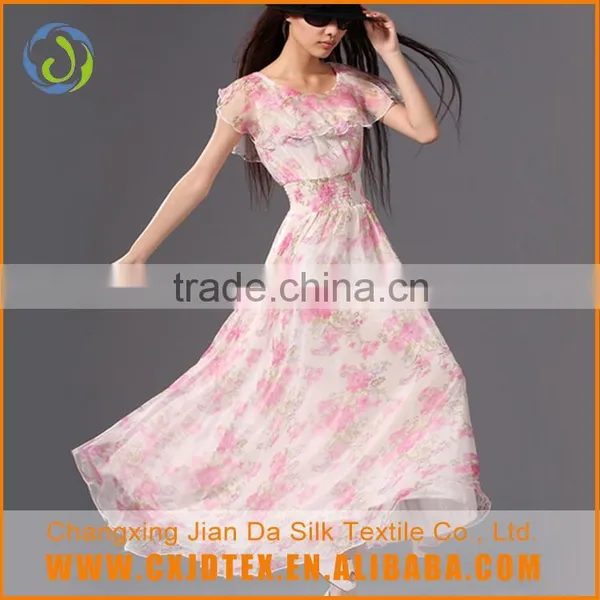 Custom Printed Polyester Chiffon Material Women Wholesale Clothing Fabric Quality Choice photo-2