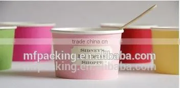 Ice Cream Paper Cup Cream Paper Bowl and Lids photo-3